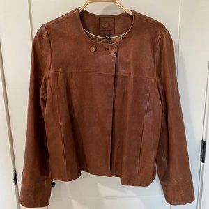 Banana Republic -VINTAGE | Women's Genuine Brown Leather Jacket | Size XL